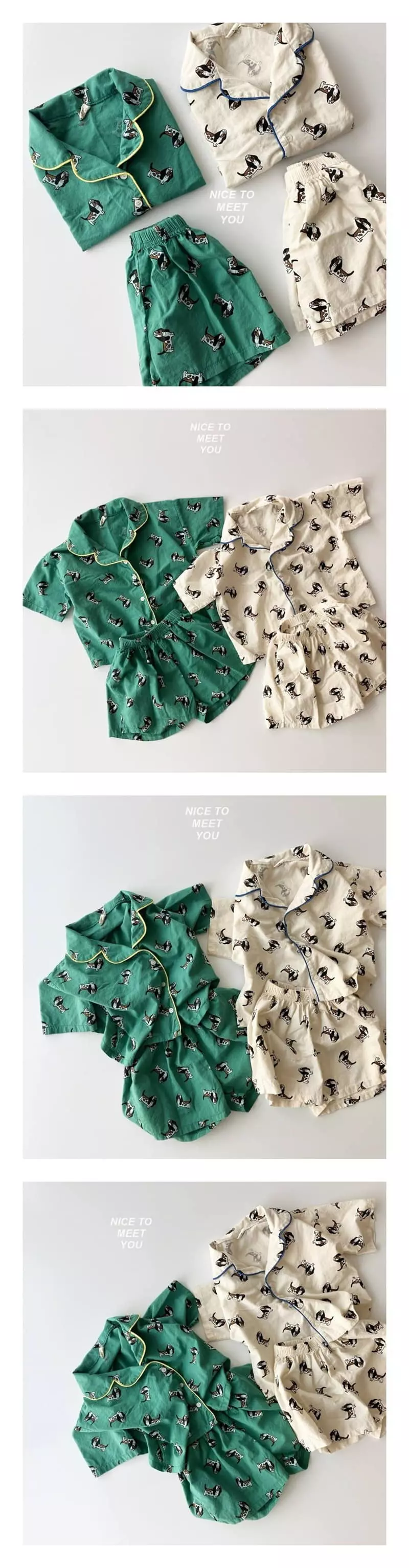 Nice To Meet You - Korean Children Fashion - #childofig - Puppy Pajama
