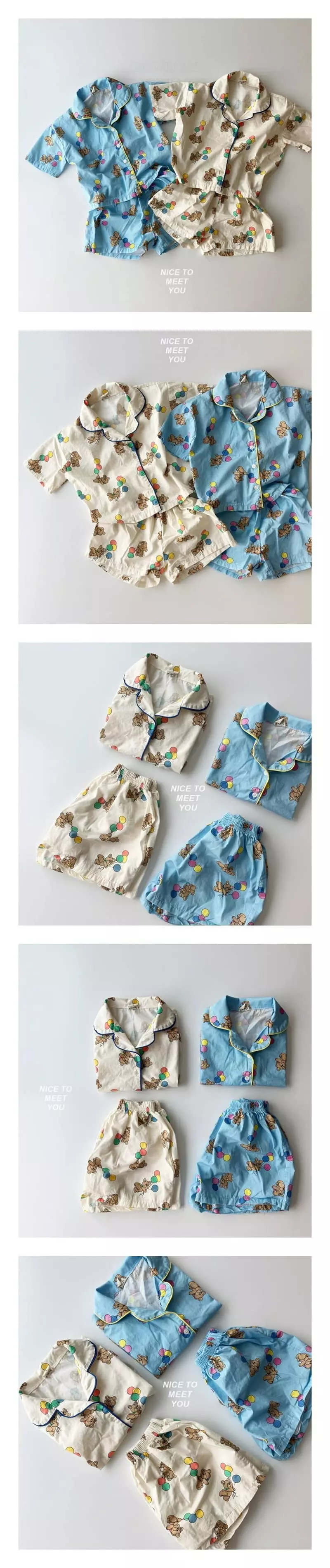 Nice To Meet You - Korean Children Fashion - #stylishchildhood - Balloon Pajama
