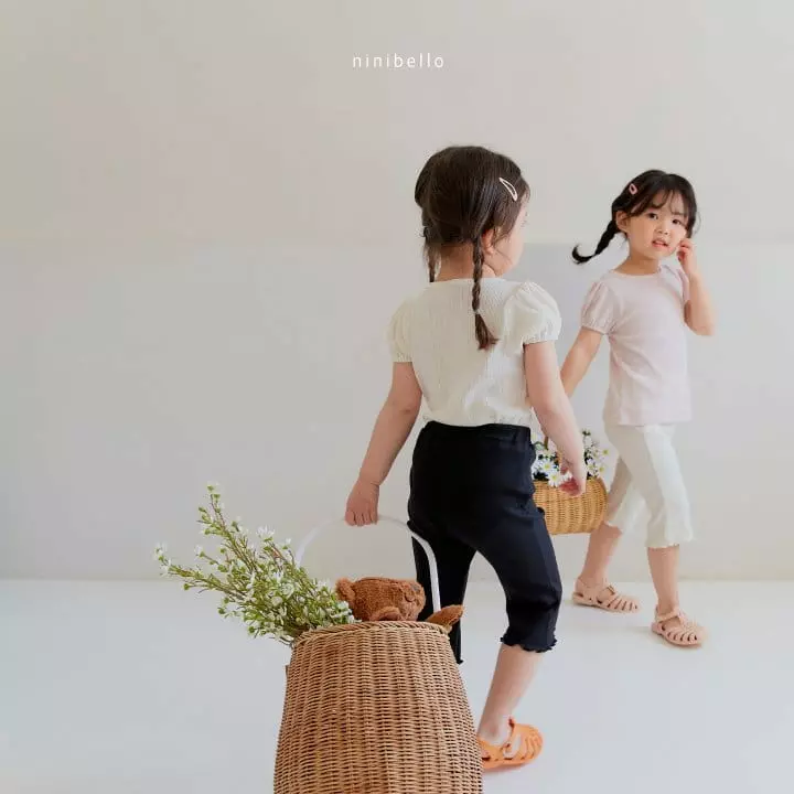 Ninibello - Korean Children Fashion - #Kfashion4kids - Eyelet Puff Tee
