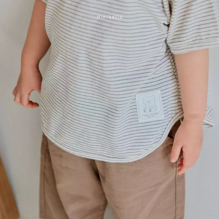 Ninibello - Korean Children Fashion - #Kfashion4kids - Stripes Piping Tee - 9