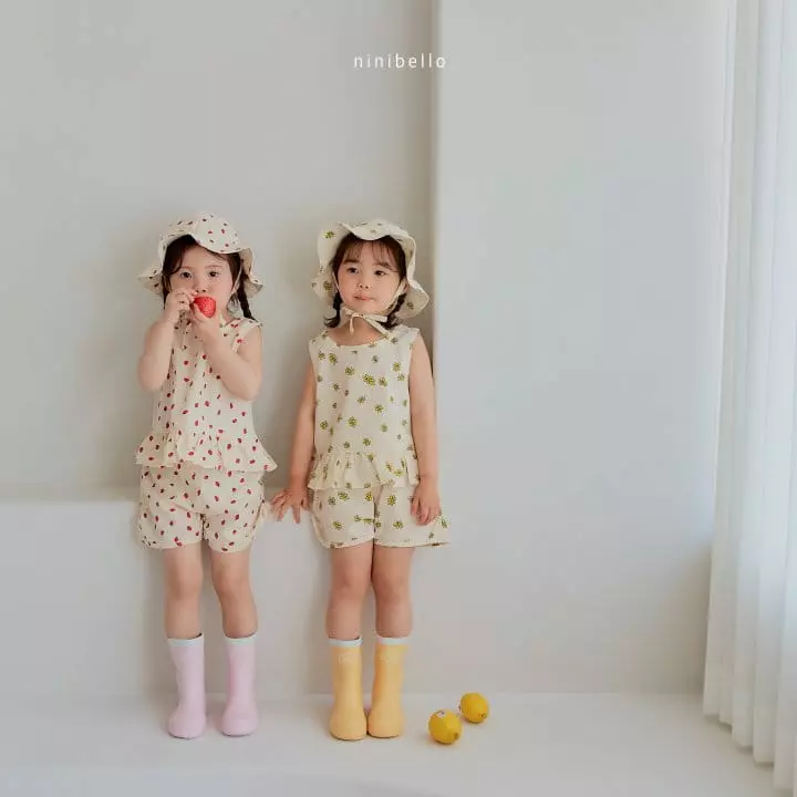 Ninibello - Korean Children Fashion - #Kfashion4kids - Bera Frill Top Bottom Set - 3