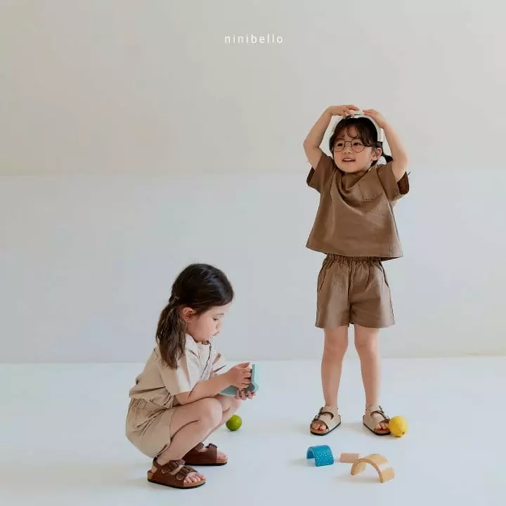 Ninibello - Korean Children Fashion - #childofig - Summer Linen Top Bottom Set - 5
