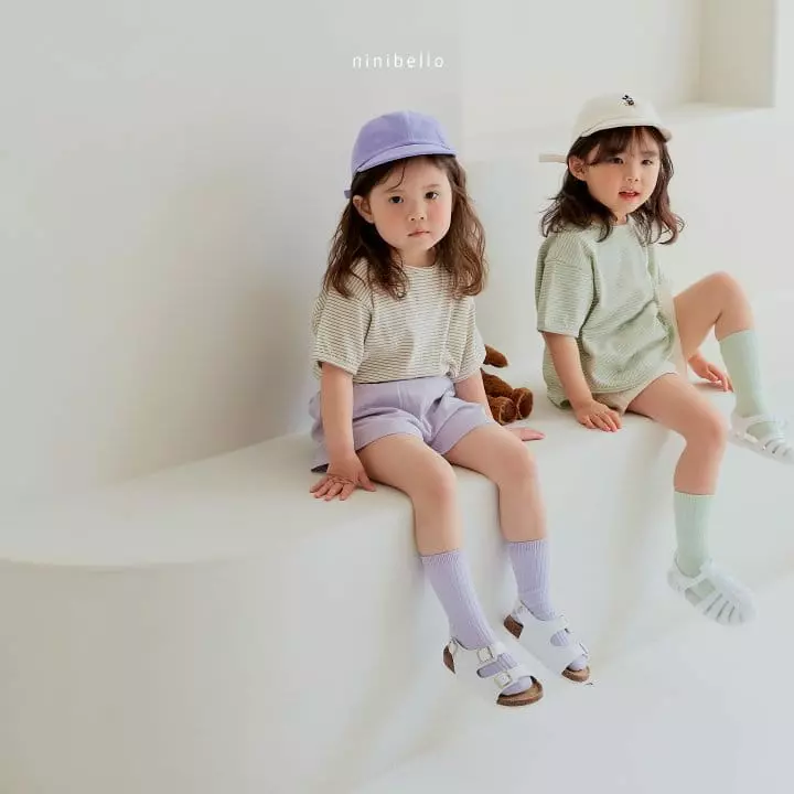 Ninibello - Korean Children Fashion - #childofig - Stripes Piping Tee