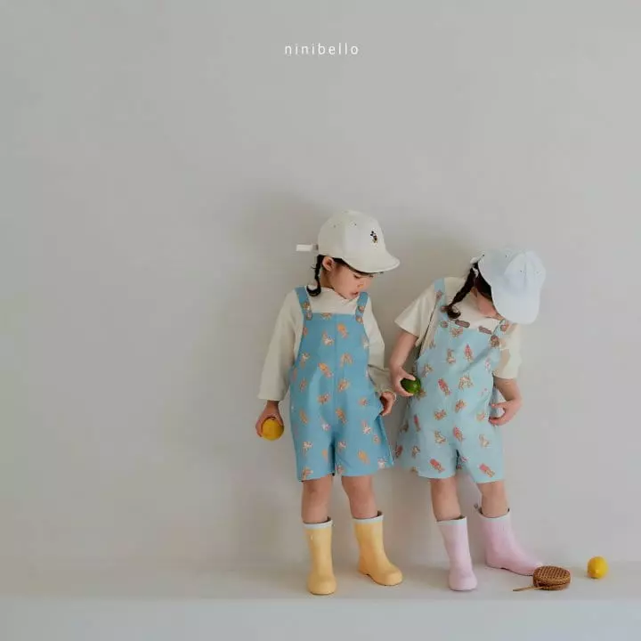 Ninibello - Korean Children Fashion - #childofig - Bear Bear Denim Dungarees - 9