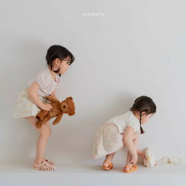 Ninibello - Korean Children Fashion - #childrensboutique - Eyelet Puff Tee - 8
