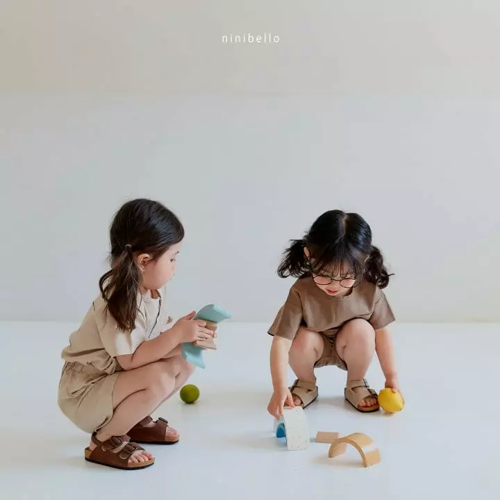 Ninibello - Korean Children Fashion - #childrensboutique - Summer Linen Top Bottom Set - 6