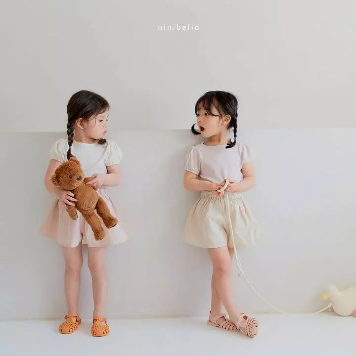 Ninibello - Korean Children Fashion - #designkidswear - Eyelet Puff Tee - 9