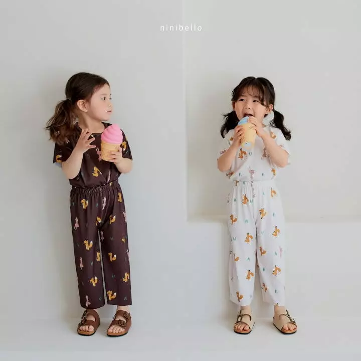 Ninibello - Korean Children Fashion - #designkidswear - Friends Pleats Top Bottom Set - 2
