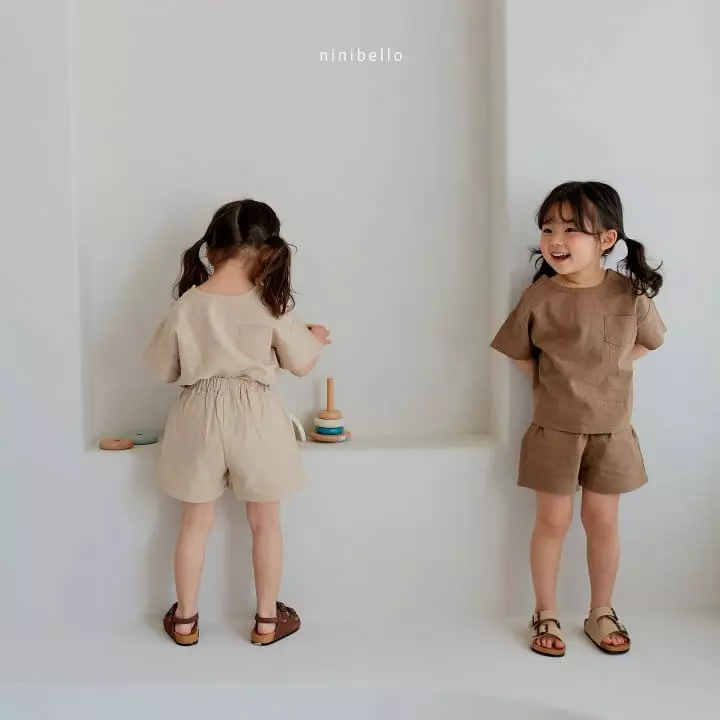 Ninibello - Korean Children Fashion - #discoveringself - Summer Linen Top Bottom Set - 8
