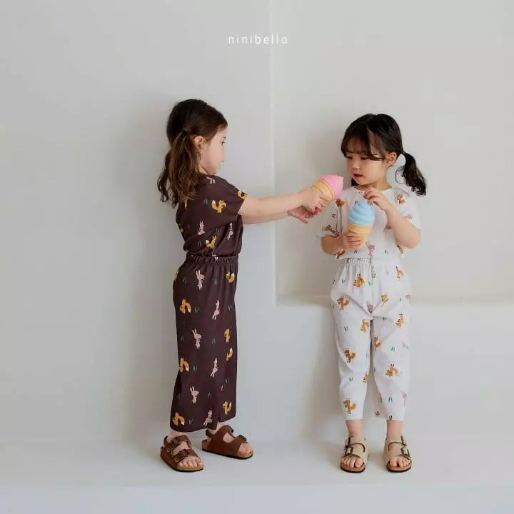 Ninibello - Korean Children Fashion - #discoveringself - Friends Pleats Top Bottom Set - 3