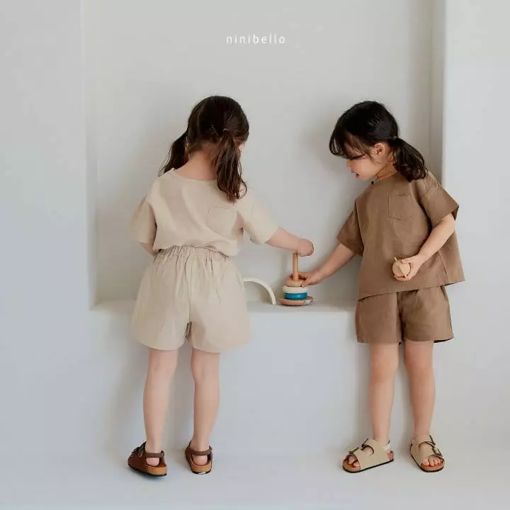 Ninibello - Korean Children Fashion - #fashionkids - Summer Linen Top Bottom Set - 9