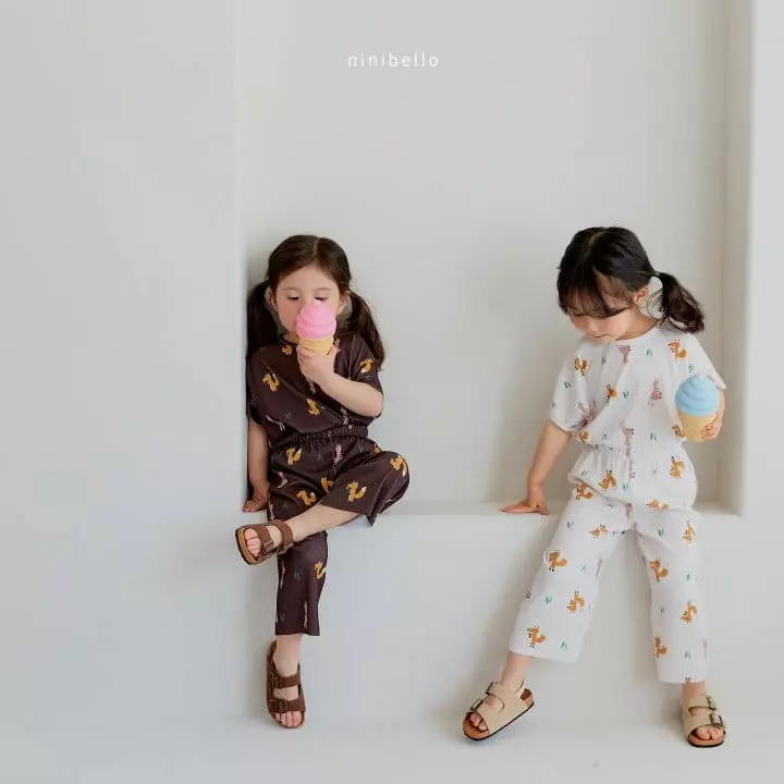 Ninibello - Korean Children Fashion - #kidsshorts - Friends Pleats Top Bottom Set - 5