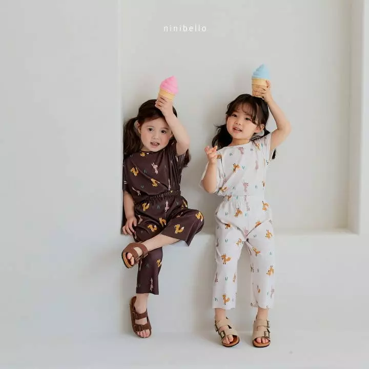 Ninibello - Korean Children Fashion - #kidzfashiontrend - Friends Pleats Top Bottom Set - 7