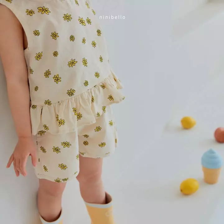 Ninibello - Korean Children Fashion - #kidzfashiontrend - Bera Frill Top Bottom Set - 2