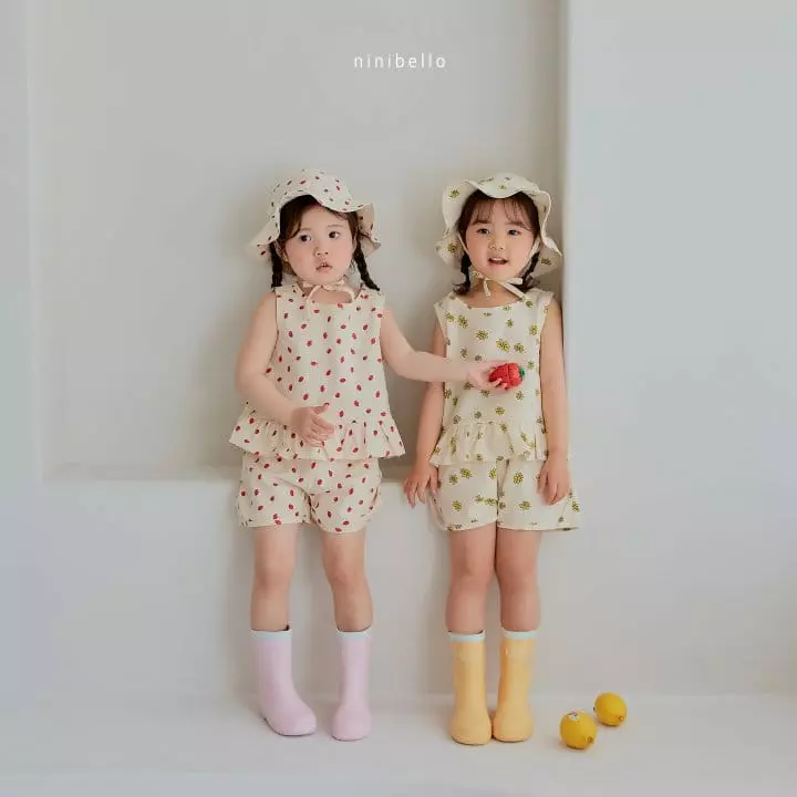 Ninibello - Korean Children Fashion - #Kfashion4kids - Bera Frill Top Bottom Set - 4
