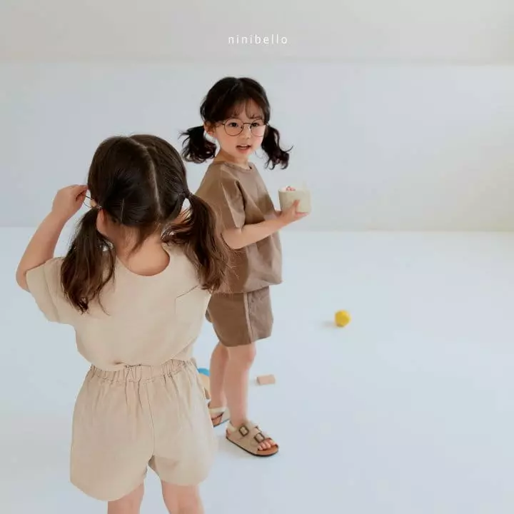 Ninibello - Korean Children Fashion - #magicofchildhood - Summer Linen Top Bottom Set