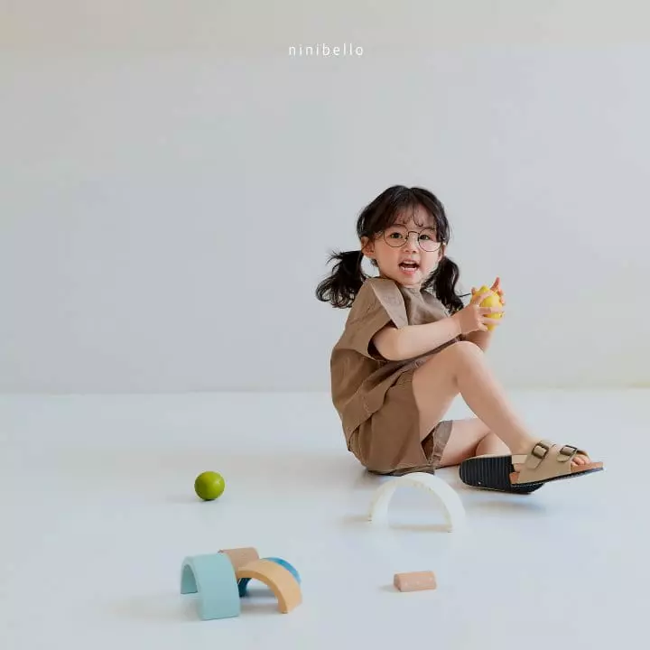 Ninibello - Korean Children Fashion - #minifashionista - Summer Linen Top Bottom Set - 2
