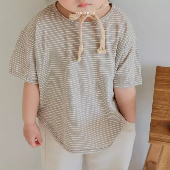 Ninibello - Korean Children Fashion - #minifashionista - Stripes Piping Tee - 12