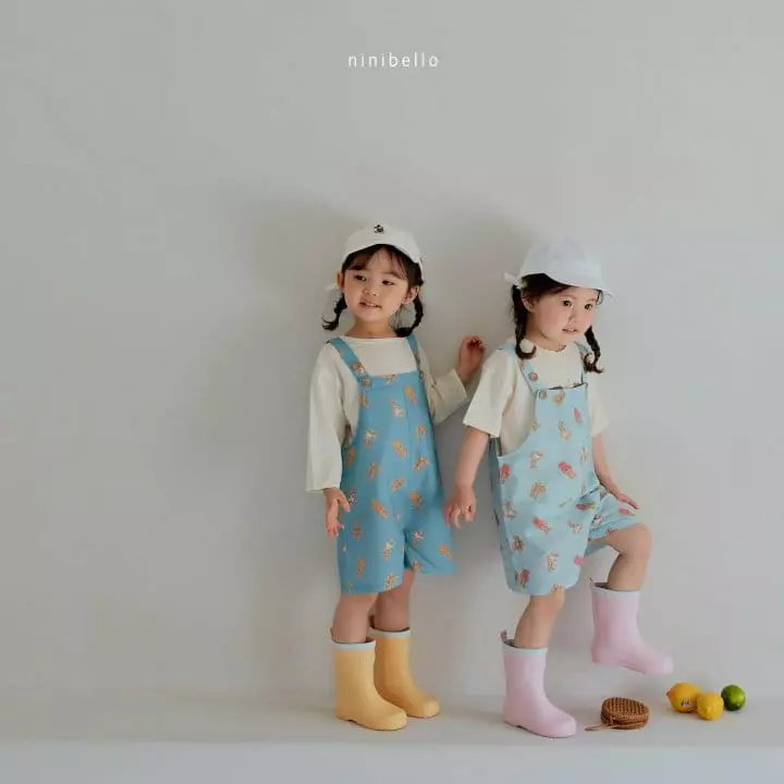 Ninibello - Korean Children Fashion - #prettylittlegirls - Bear Bear Denim Dungarees - 5