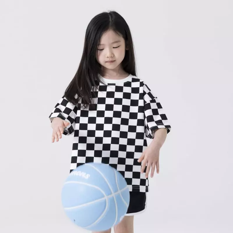 Nrk - Korean Children Fashion - #childofig - Square Check Tee - 12
