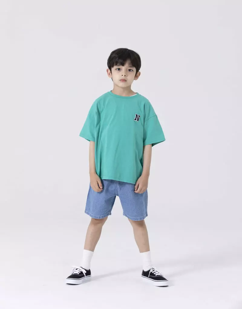 Nrk - Korean Children Fashion - #childofig - Stitch Jeans Shorts - 6
