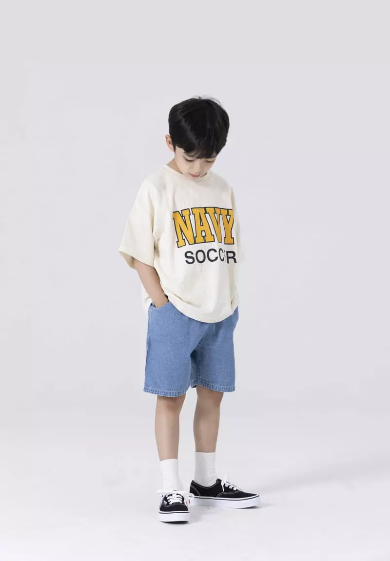 Nrk - Korean Children Fashion - #designkidswear - Stitch Jeans Shorts - 8