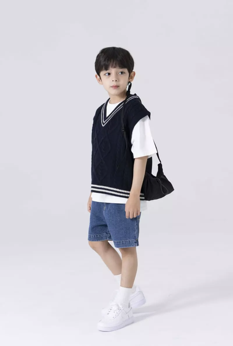 Nrk - Korean Children Fashion - #designkidswear - Slit Jeans Shorts - 5