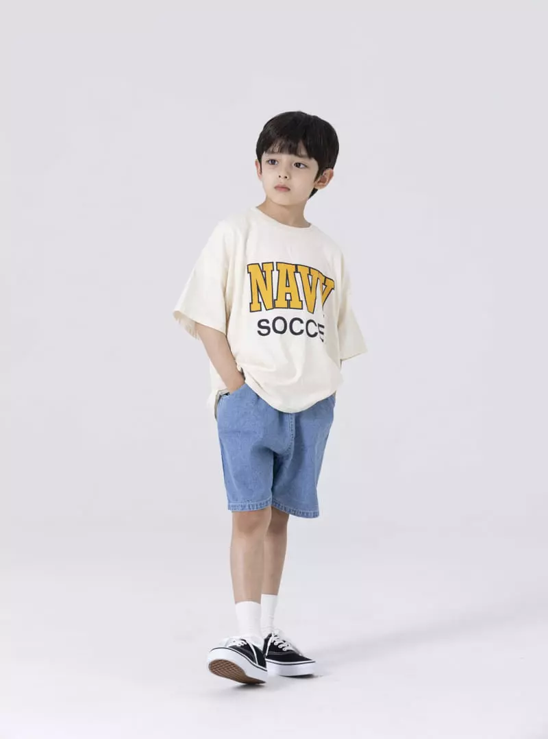 Nrk - Korean Children Fashion - #discoveringself - Navy Paint Tee - 6