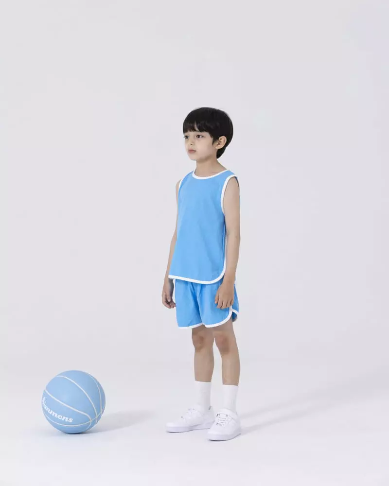 Nrk - Korean Children Fashion - #discoveringself - Pigment Sleeveless Top Bottom Set - 3