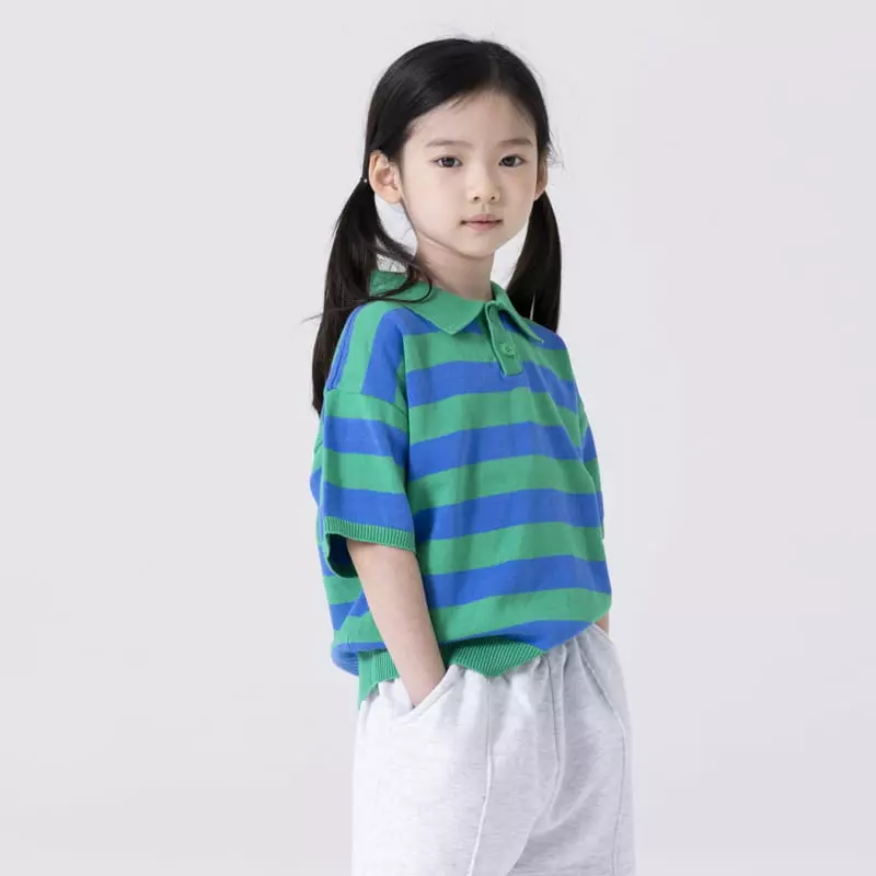 Nrk - Korean Children Fashion - #discoveringself - Stripes Collar Knit - 9