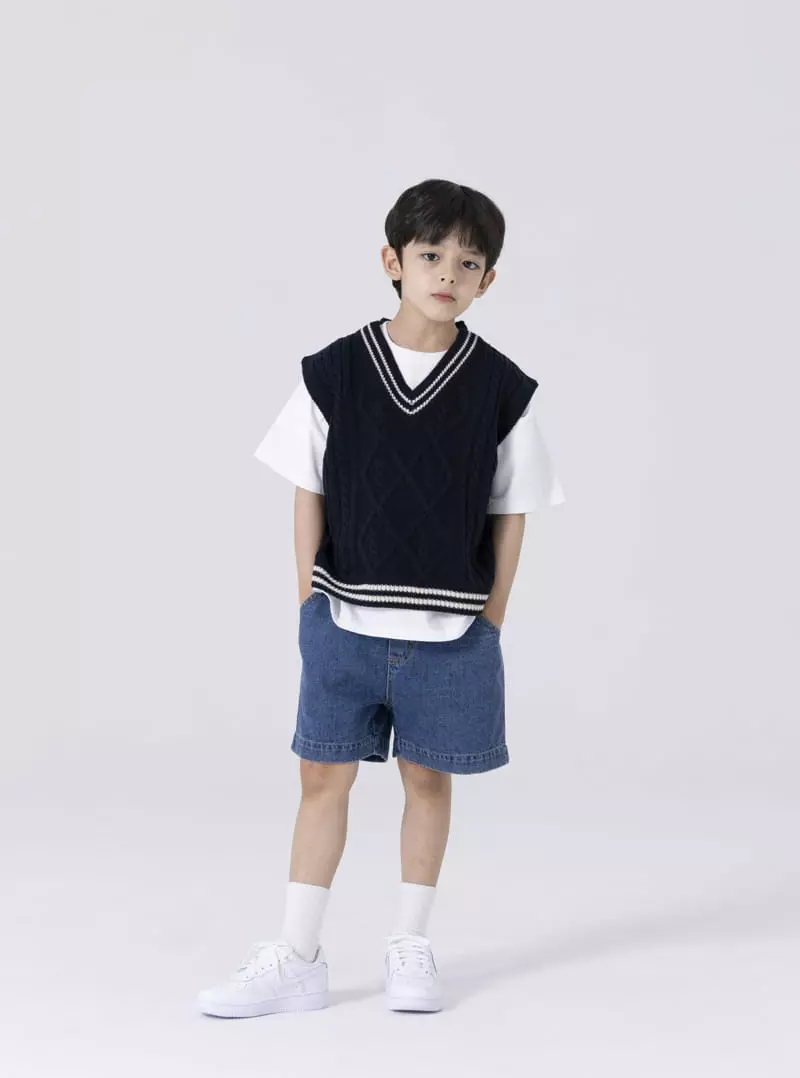 Nrk - Korean Children Fashion - #fashionkids - Slit Jeans Shorts - 7