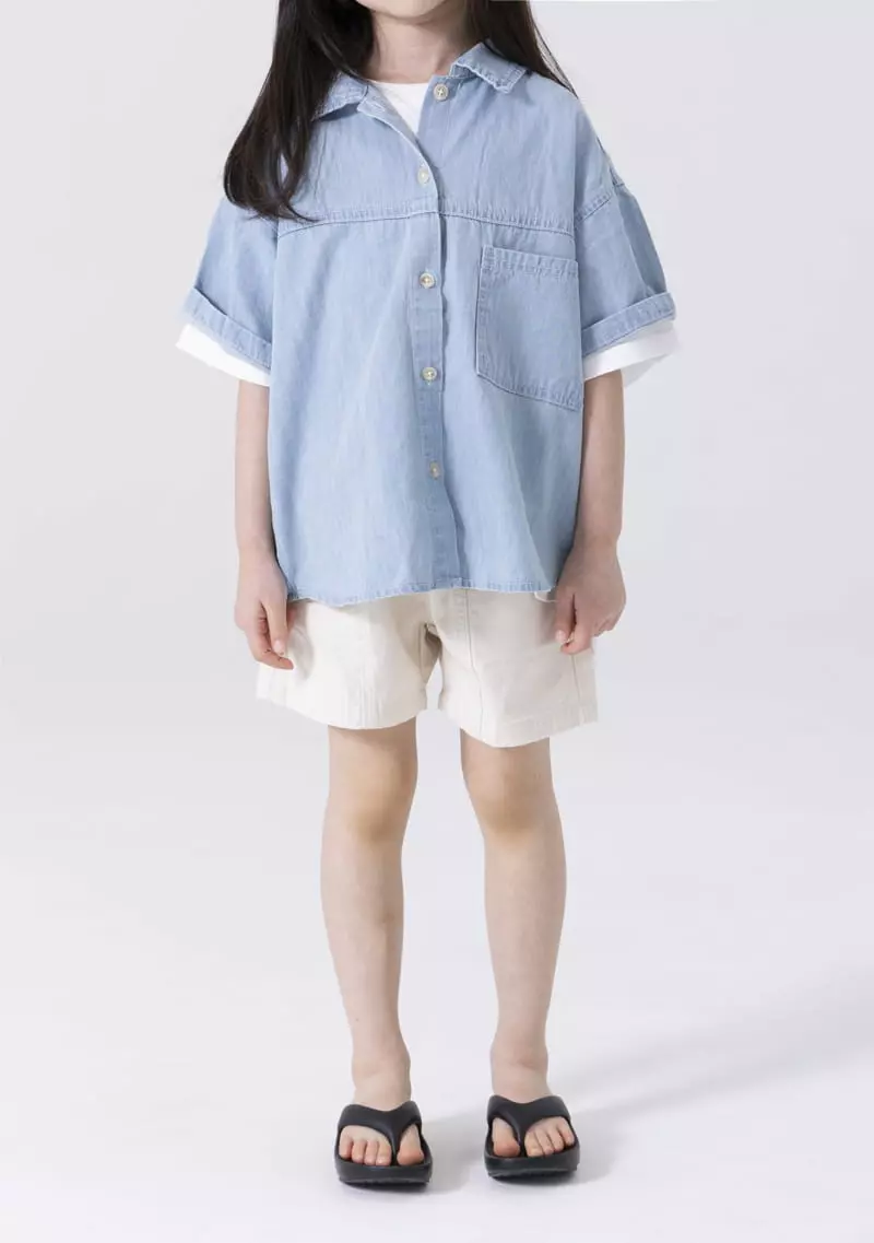 Nrk - Korean Children Fashion - #kidsshorts - Open Collar Shirt - 12