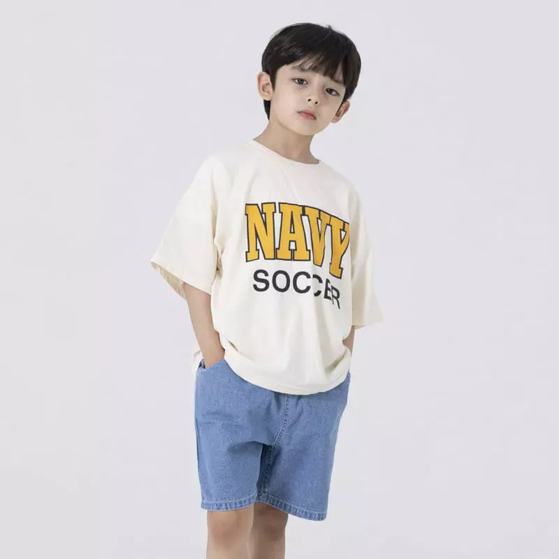 Nrk - Korean Children Fashion - #kidsstore - Navy Paint Tee - 9