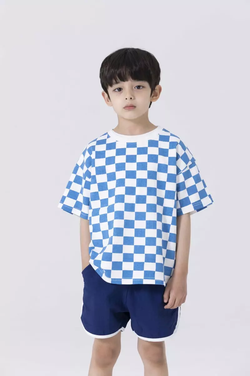 Nrk - Korean Children Fashion - #kidsstore - Square Check Tee - 5