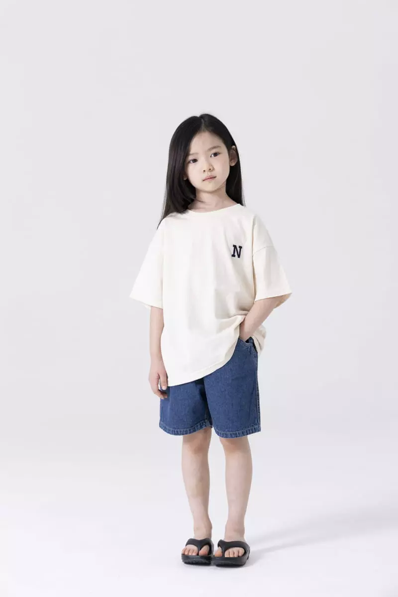 Nrk - Korean Children Fashion - #kidsstore - Stitch Jeans Shorts - 12