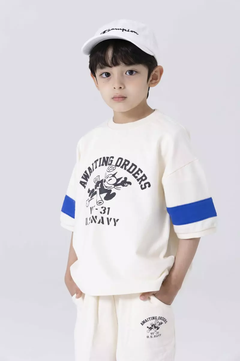 Nrk - Korean Children Fashion - #kidsshorts - Kitty Top Bottom Set - 4