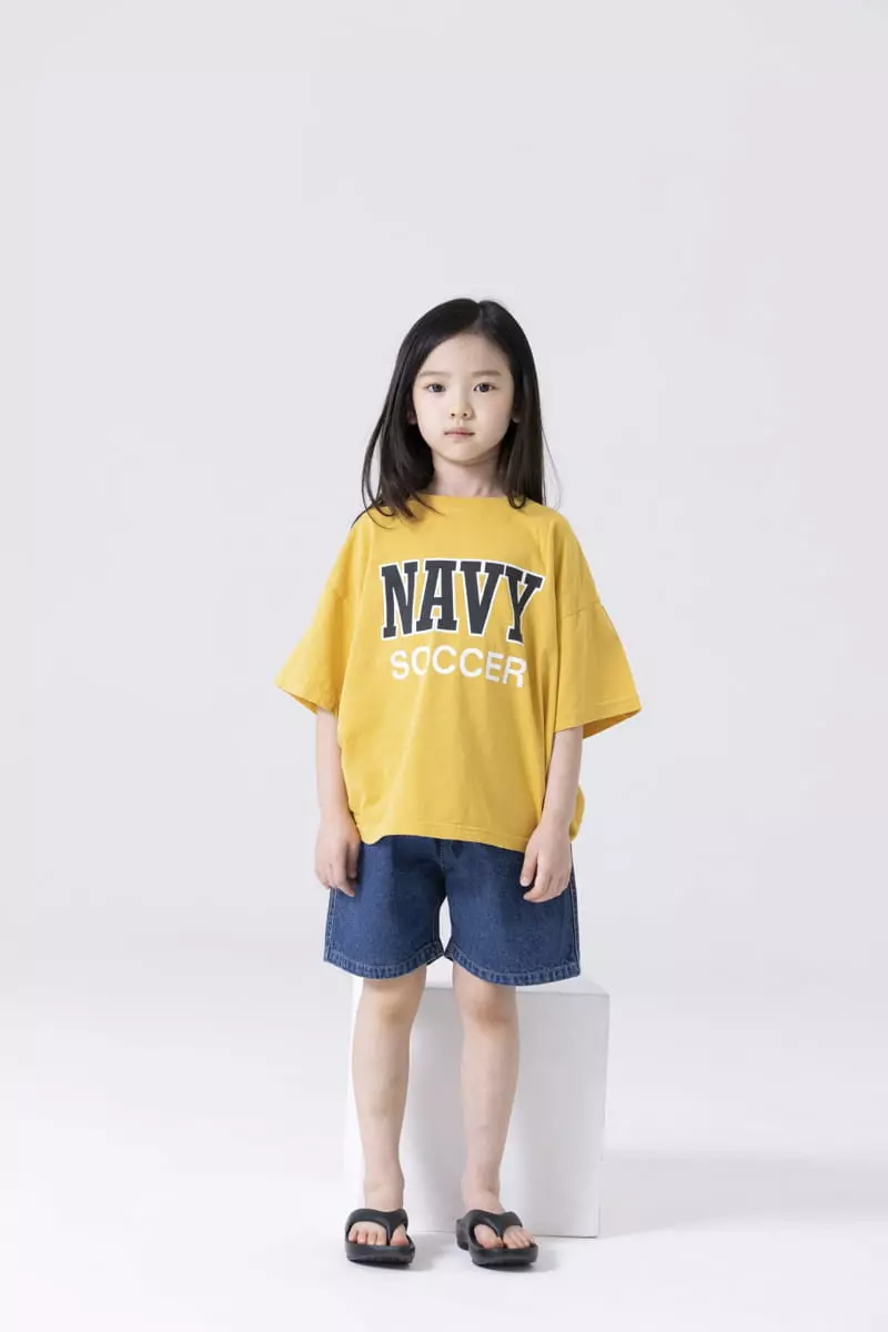Nrk - Korean Children Fashion - #littlefashionista - Navy Paint Tee - 12