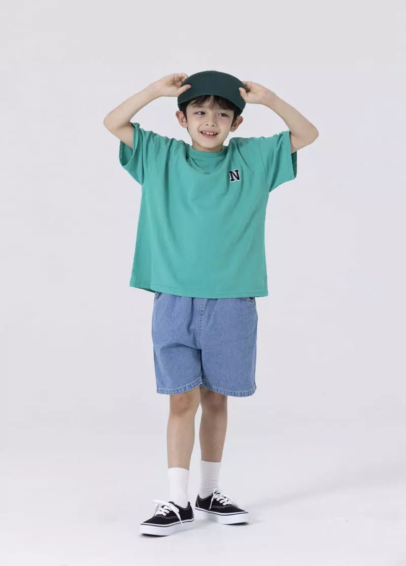 Nrk - Korean Children Fashion - #magicofchildhood - Stitch Jeans Shorts - 2