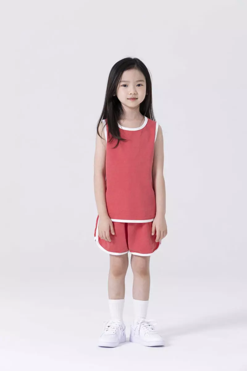 Nrk - Korean Children Fashion - #magicofchildhood - Pigment Sleeveless Top Bottom Set - 10