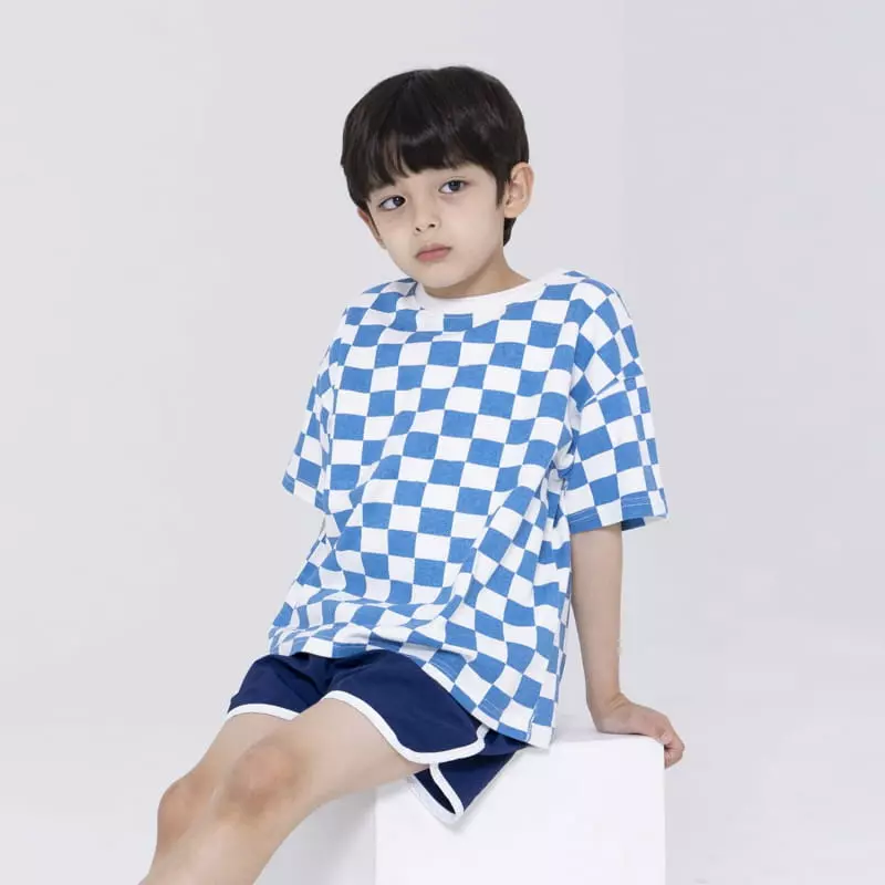 Nrk - Korean Children Fashion - #minifashionista - Square Check Tee - 10