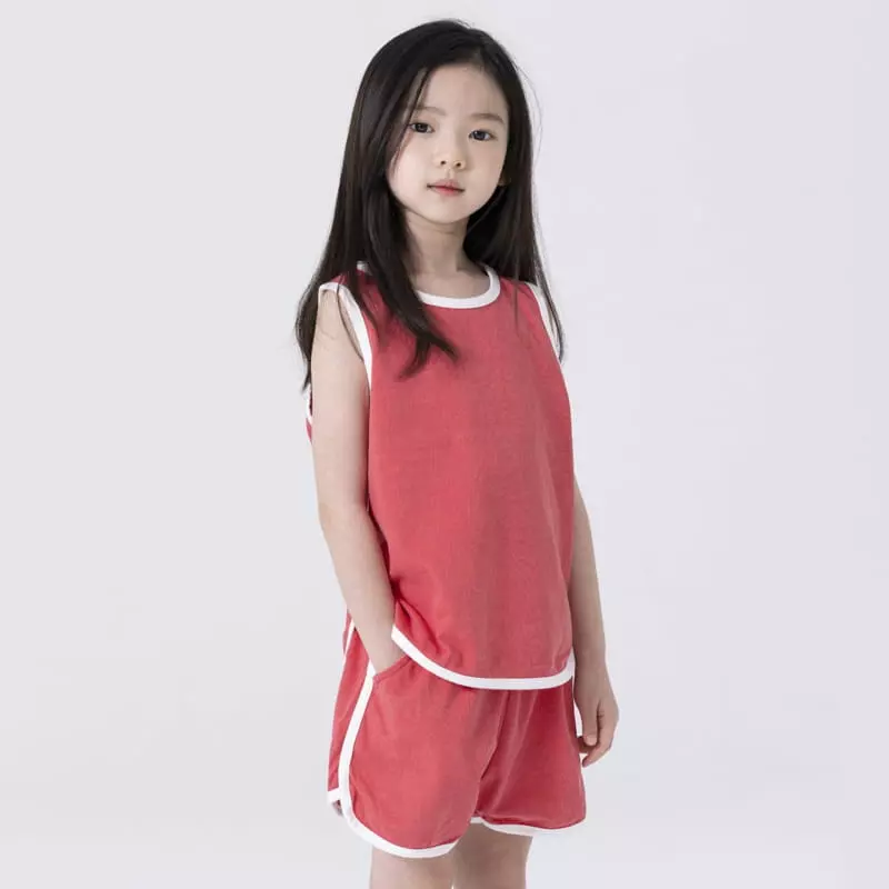Nrk - Korean Children Fashion - #minifashionista - Pigment Sleeveless Top Bottom Set - 11
