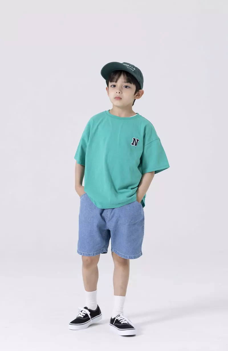 Nrk - Korean Children Fashion - #minifashionista - Stitch Jeans Shorts - 4