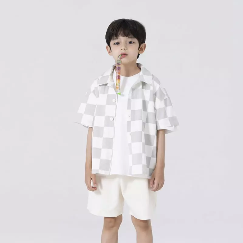 Nrk - Korean Children Fashion - #stylishchildhood - Square Shirt - 10