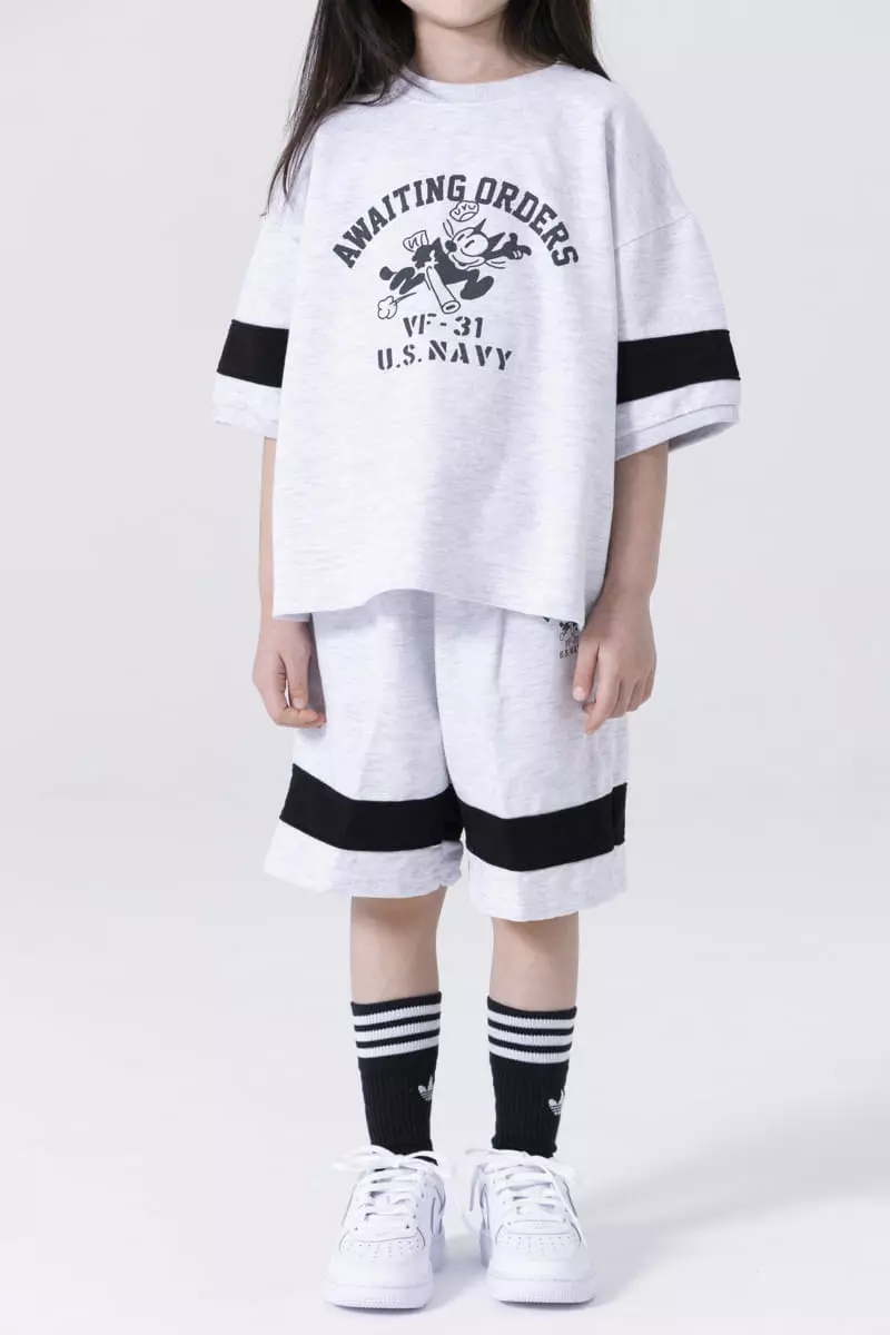 Nrk - Korean Children Fashion - #toddlerclothing - Kitty Top Bottom Set - 12