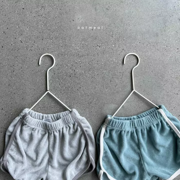 Oatmeal - Korean Children Fashion - #childofig - Olive Towel Shorts