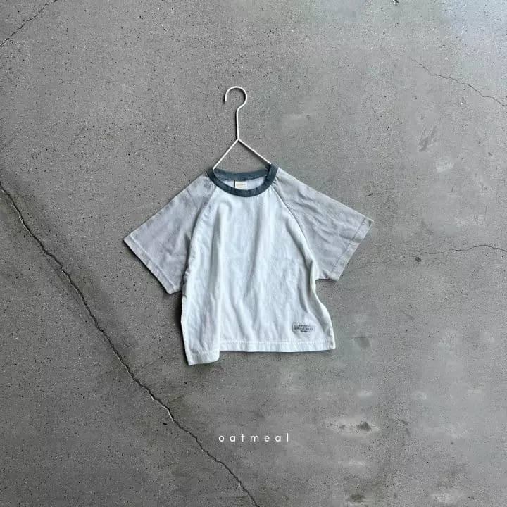 Oatmeal - Korean Children Fashion - #childofig - Basic S Raglan Tee - 2