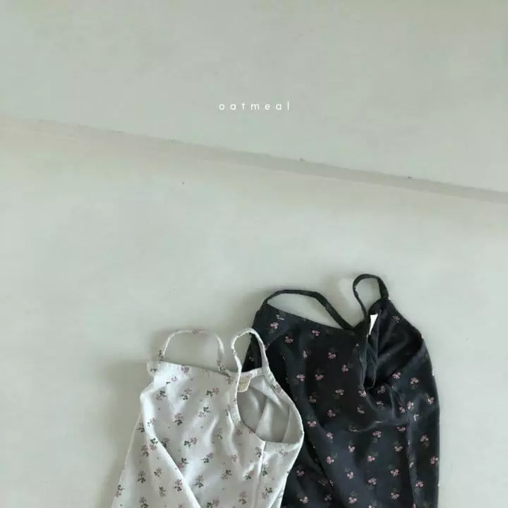 Oatmeal - Korean Children Fashion - #childrensboutique - Petit Flower Bodysuit - 12