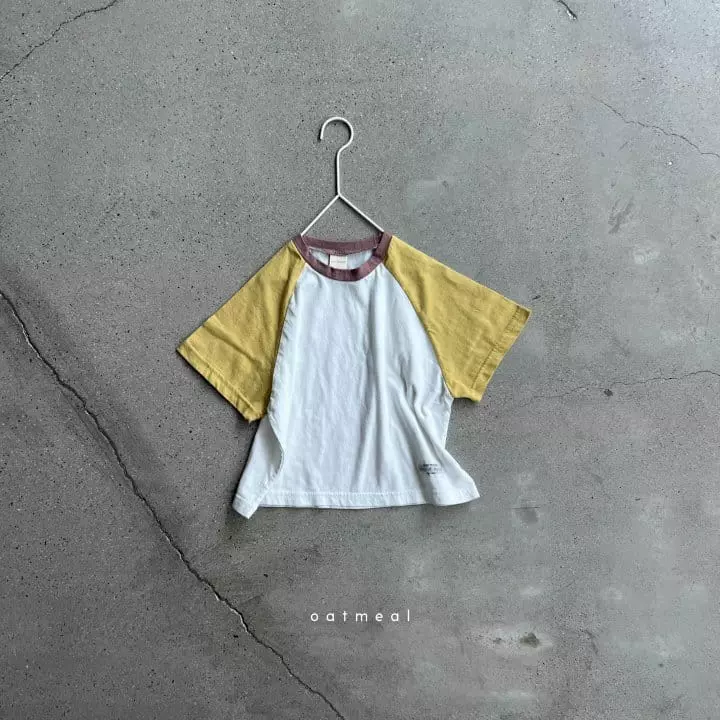 Oatmeal - Korean Children Fashion - #childrensboutique - Basic S Raglan Tee - 3