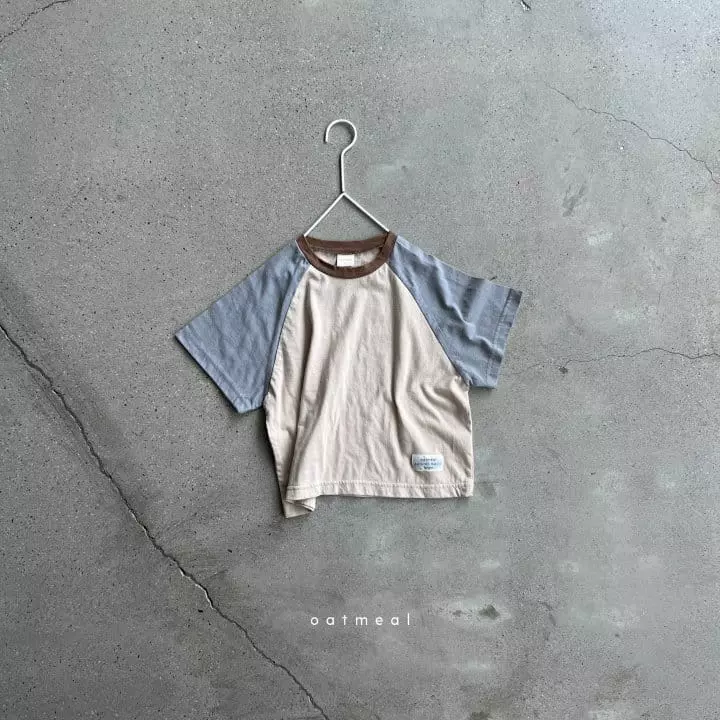 Oatmeal - Korean Children Fashion - #childrensboutique - Basic S Raglan Tee - 4