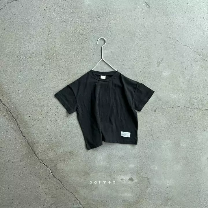 Oatmeal - Korean Children Fashion - #designkidswear - Basic S Round Tee - 3